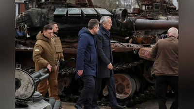 'NATO bosh kotibi kutilmaganda Ukrainaga bordi'ning rasmi