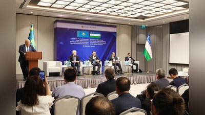 Изрображение 'Казахстанская торговая миссия пребывает в Ташкенте'