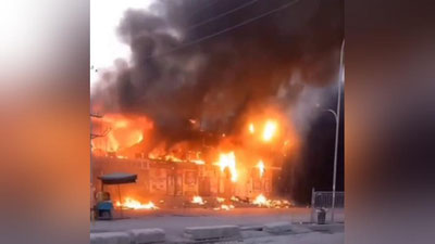 'Surxondaryodagi aralash mollar savdo do`konida yong`in yuz berdi (video)'ning rasmi