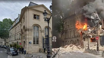 Изрображение 'Мощный взрыв произошел в доме в Париже: пострадали 37 человек (видео)'