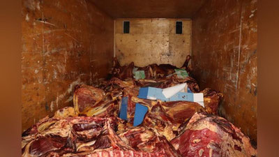 'Samarqandda Toshkentga olib ketilayotgan iste`molga yaroqsiz 1,1 tonna go`sht ushlab qolindi'ning rasmi