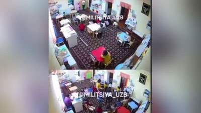 Изрображение 'В Хорезме сотрудницы детсада пинали и давали подзатыльники детям (видео)'