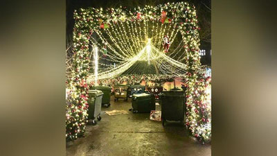 Изрображение 'Мусоросборочный пункт в Ташкенте превратили в новогоднюю сказку (видео)'