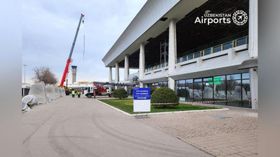 Изрображение 'Ограничен допуск для провожающих в зал вылета международного аэропорта «Ташкент»'
