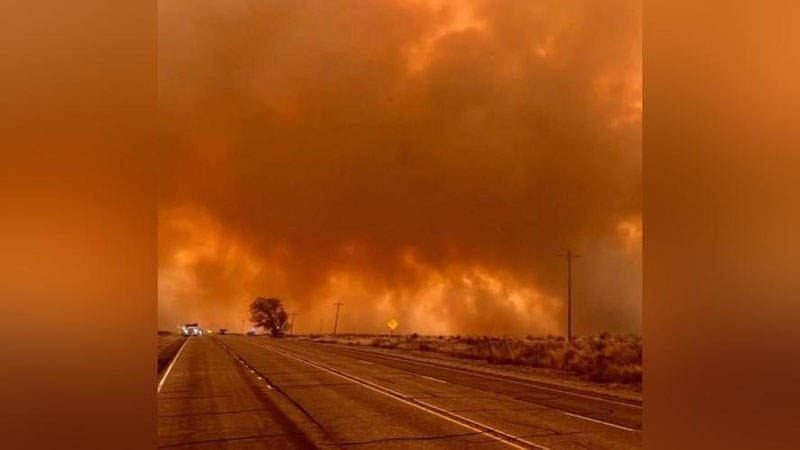 Изрображение 'В Техасе объявлено чрезвычайное положение из-за пожаров (видео)'