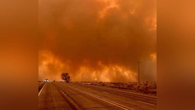Изрображение 'В Техасе объявлено чрезвычайное положение из-за пожаров (видео)'