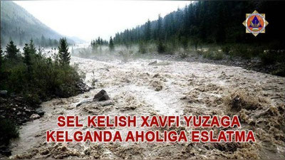 Изрображение 'Узгидромет предупредил о возможных паводках, селях и подтоплениях территорий'