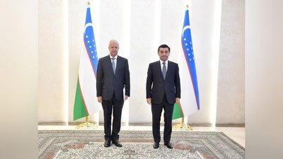 Изрображение 'Посол Чили Эдуардо Эскобар вручил верительные грамоты главе МИД Узбекистана'