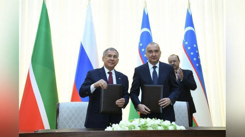 Изрображение 'Узбекистан и Татарстан заключили 20 соглашений и меморандумов о сотрудничестве'