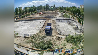 Изрображение 'В САМАРКАНДЕ НАЧАЛОСЬ СТРОИТЕЛЬСТВО АКВАПАРКА И ЛЕДОВОГО ДВОРЦА'