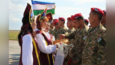 Изрображение 'Военнослужащие Узбекистана прибыли в Россию для участия в масштабных учениях (фото, видео)'