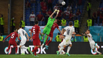 Изрображение 'Матч-открытие Евро-2020 завершился победой итальянцев'