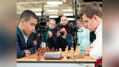 'O`zbekistonlik yosh shaxmatchi jahon chempionini mag`lub etdi'ning rasmi