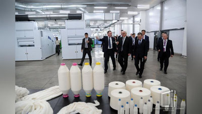 Изрображение 'Президент ФРГ побывал на предприятии в Яшнабадском районе (фото)'