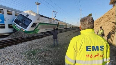 Изрображение 'В столкновении двух поездов в метро Тегерана пострадали десятки людей (видео)'