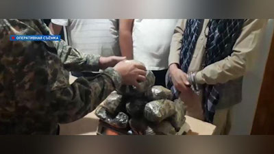 Изрображение 'Житель Афганистана пытался переправить в Узбекистан 9 кг опия (видео)'