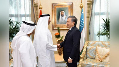 'Davlatimiz rahbarining BAA Bosh vaziri o`rinbosari, ichki ishlar vaziri bilan uchrashuvi bo`lib o`tdi'ning rasmi