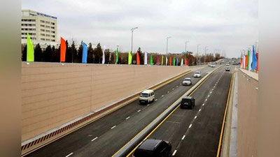 Изрображение 'В Ургенче сдан в строй первый автомобильный подземный тоннель'