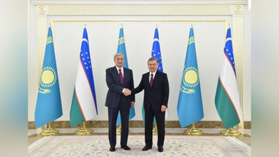 Изрображение 'ГЛАВЫ УЗБЕКИСТАНА И КАЗАХСТАНА ПРОВЕЛИ ВСТРЕЧУ В УЗКОМ ФОРМАТЕ (ФОТО)'