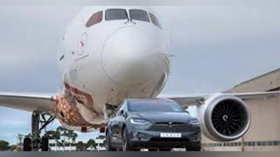 'Tesla Model X yo`lovchi tashuvchi Boeingni shatakka oldi (Video)'ning rasmi