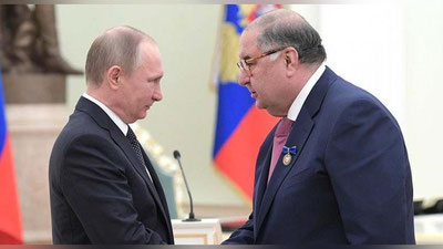 'Vladimir Putin Alisher Usmonovni tabrikladi'ning rasmi