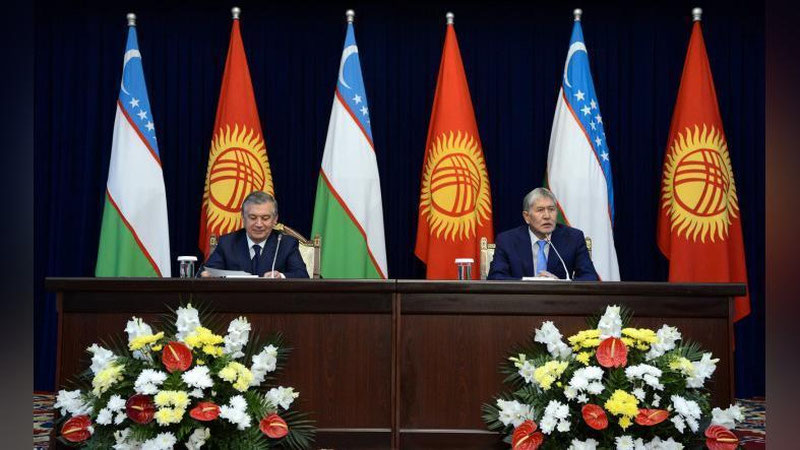 Изрображение 'СОВМЕСТНОЕ ЗАЯВЛЕНИЕ ГЛАВ УЗБЕКИСТАНА И КЫРГЫЗСТАНА (ВИДЕО)'