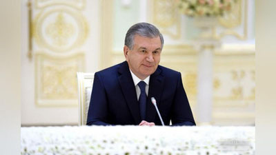 '​O`zbekiston Prezidenti Xalqaro valyuta jamg`armasi boshqaruvchi direktorini qabul qildi'ning rasmi