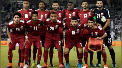 'O`zbekiston termasining JCh–2018 dagi raqibi Qatar termasi Ozarbayjonga mag`lub bo`ldi 'ning rasmi