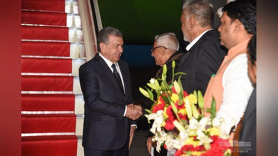 'Shavkat Mirziyoyev Gujaratga keldi 'ning rasmi