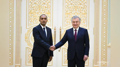 Изрображение 'Президент принял верительные грамоты вновь назначенных зарубежных послов'