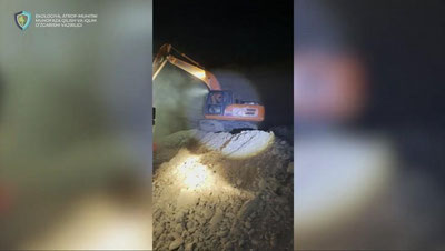 Изрображение 'Экологи выявили факт незаконной добычи гравия на реке Чирчик на 35 млрд сумов'