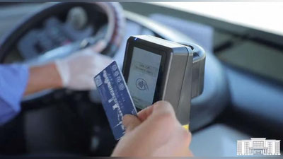 Изрображение 'Видео: Новый способ оплаты в ташкентских автобусах'