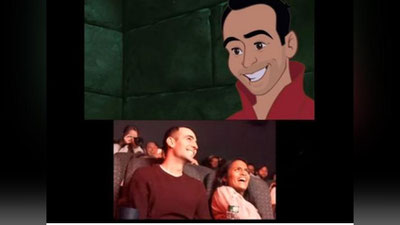 Изрображение 'Американец переделал мультфильм Disney ради предложения руки и сердца (видео)'