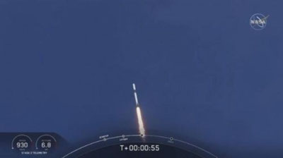 Изрображение 'США впервые за последние 9 лет самостоятельно отправили людей в космос (видео)'