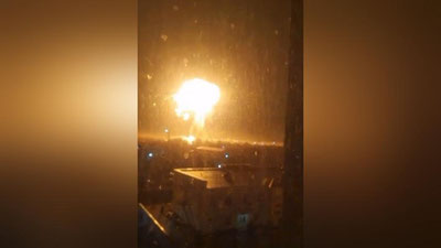 Изрображение 'На заправочной станции в Самаркандской области произошел пожар со взрывом (видео)'