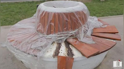 Изрображение 'Не прошло и 4-х месяцев: что творится на аллее Лутфий в Учтепинском районе (видео)'