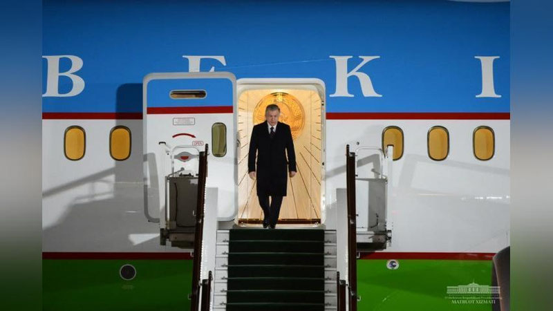 'Shavkat Mirziyoev Qozog`istonga bo`lgan tashrifini yakunlab, Toshkentga qaytib keldi'ning rasmi