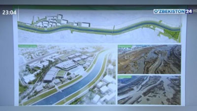 Изрображение 'Как планируется обустроить участок реки Чирчик в Ташкенте: видео'