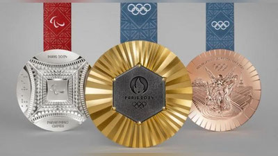 Изрображение 'Представлены медали Олимпийских и Паралимпийских игр 2024 года (видео)'