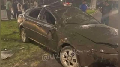 Изрображение 'ДТП в Алмазарском районе: "Ласетти" несколько раз перевернулась (видео)'