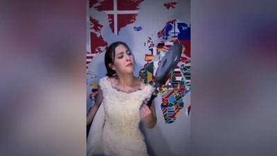 Изрображение 'Тиктокерша Littos показала, как вести себя с агрессивными женихами на свадьбе (видео)'