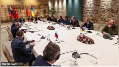 Изрображение 'Подведены итоги переговоров делегаций России и Украины в Стамбуле'