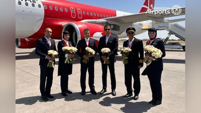 Изрображение 'Иранская авиакомпания начала регулярные полеты из Тегерана в Ташкент'