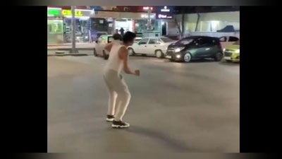 Изрображение 'Ташкентского студента оштрафовали за перфоманс на проезжей части (видео)'