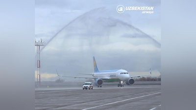 Изрображение 'Uzbekistan Airways приняла очередной новый Airbus A320neo (видео)'