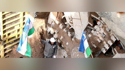 Изрображение '"Узбекистон темир йуллари" объяснило увеличение строительной техники на метрострое'