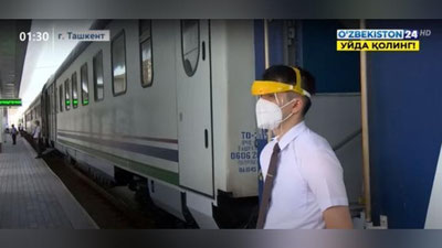 Изрображение 'Часть ж/д рейсов внутри республики запущены с вокзала "Тошкент" (видео)'