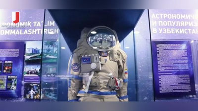 Изрображение 'В городе Гагарин Джизакской области открылся музей космонавтики (видео)'
