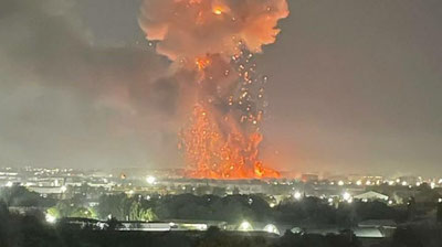 'Toshkent shahri Sergeli tumanidagi omborxona portladi'ning rasmi