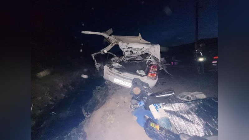 'Samarqandda "Cobalt" va yuk mashinasi to`qnashuvi natijasida 4 kishi halok bo`ldi'ning rasmi